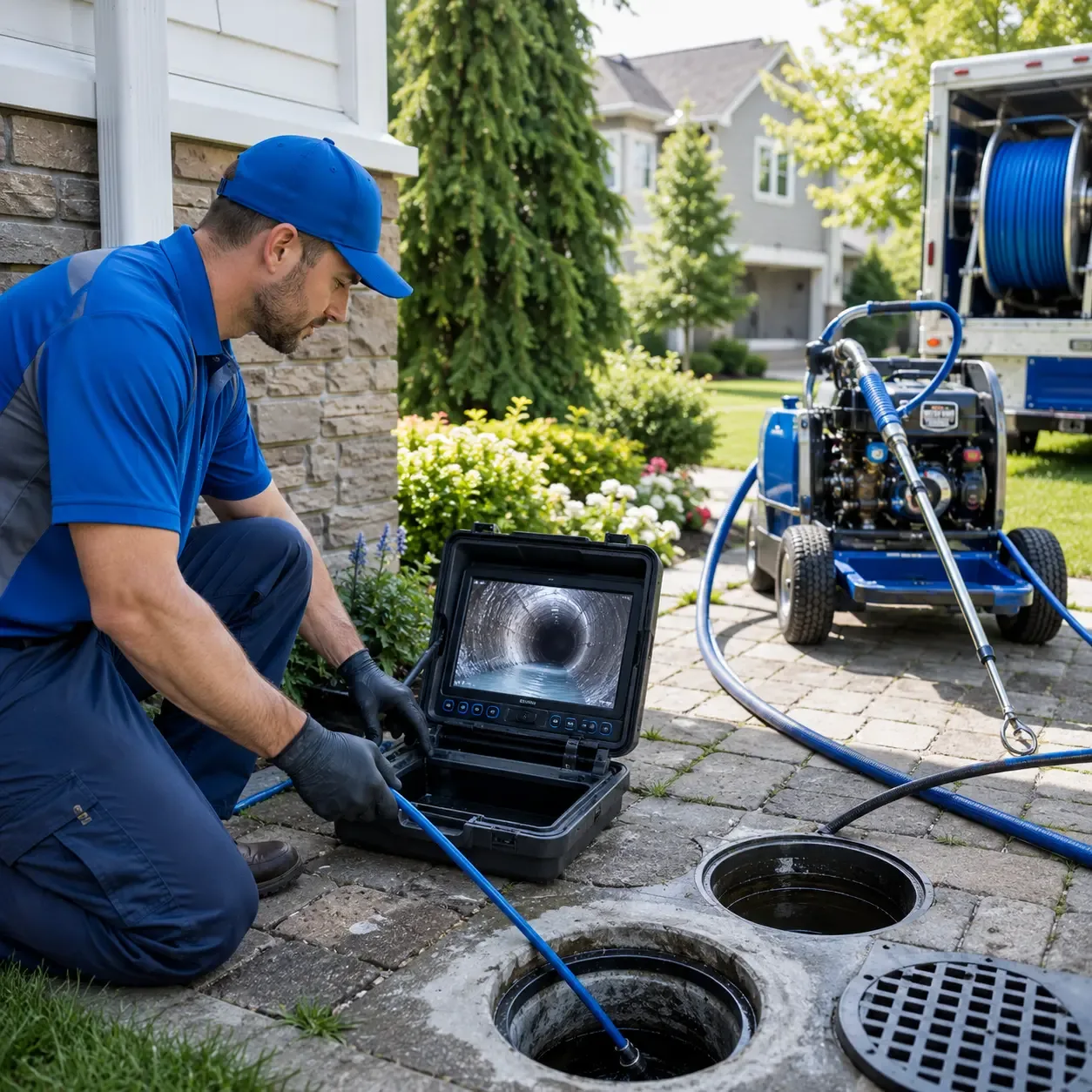 Outdoor drain cleaning professionals serving Trego, WI